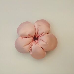 Pink Fabric Flower Hair Accessory | Statement Bun